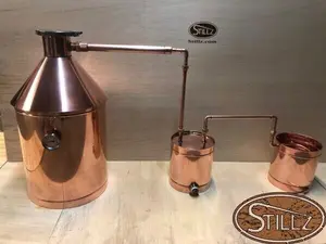 10 Gal 4" Cap Logic Moonshine Still, with Thumper, Worm & Electric Functionality, Made In The USA