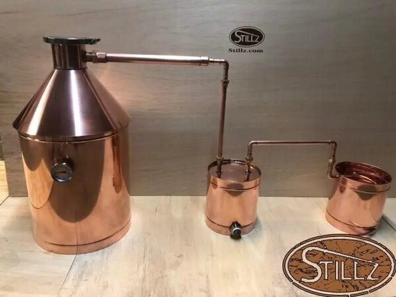 USA-Made 10 Gal Logic Moonshine Still, 4-Inch Cap, Thumper, Worm & Electric Functionality for Home Distillation (Specialty Kitchen Appliance), 4 Inches, Metal