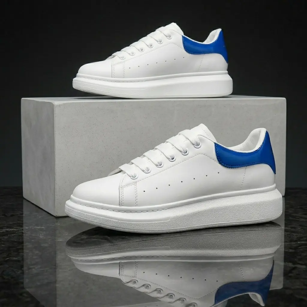 Lumubby Men's & Women's Casual Sneakers - Lightweight PU Leather Chunky Trainers, Athletic Footwear for Running & All-Day Comfort Walking