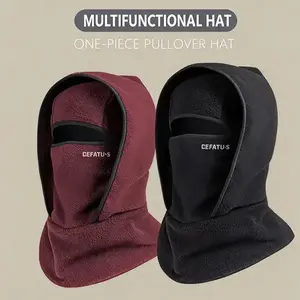 Outdoor winter warm hat collar integrated bicycle mask sports skiing head cover neck windproof and cold proof integrated hoodRAIMENTRY
