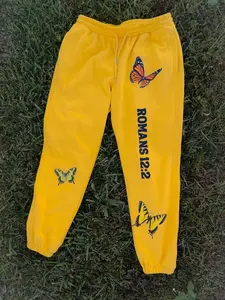 Yellow Romans 12:2 Unisex Sweatpants