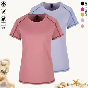 2PCS Women's Summer Quick Dry Running Shirts - Short Sleeve Crewneck Comfortable Tops for Yoga, Gym, Workout, Daily Wear - Breathable Athletic Tees for Women GymClothes WomensFashion SummerTops summervibes