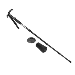 Lightweight Aluminum Trekking Poles, Comfortable Grip, Foldable Extendable Hiking Sticks, T-Handle, Outdoor Walking, Camping Essentials