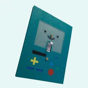 BMO Light Switch Cover Adventure Time Wall Plate Covers | Bold Bright Colors Textured Finish for Room