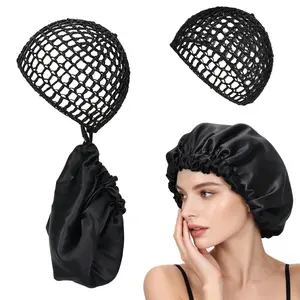 Achieve Silk Press Perfection with This Satin Wrap & Net Duo – A Must-Have for Healthy Hair!,summervibes