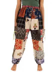 Cotton Patchwork Pants, Hippie Pants