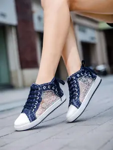 Women's Fashionable Hollow Out Design Lace Up Sneakers, Casual Comfortable Breathable Sports Shoes, Female All-match Round Toe Shoes for Daily Wear, Breathable Fashion Footwear