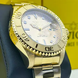 Invicta Pro Diver Aureus Men's Watch Stainless Steel Band, Classic Diver Design, Date Display