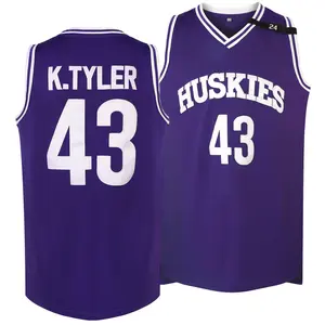 #43 Purple Basketball Jersey Stitched Shirt for Men, Streetwear Fashion, Sports Clothing, Sporty Look, Urban Style, Breathable Material, Highquality Stitching, Sports Top, Performance Wear, Active Men, Sports Enthusiasts