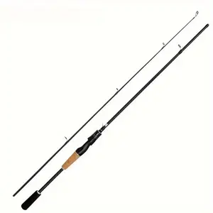 2025 New Carbon Lure Rod with Wooden Handle - 180cm/70.86inch - Lightweight M-tuned Two-section Rod - Universal for All Waters
