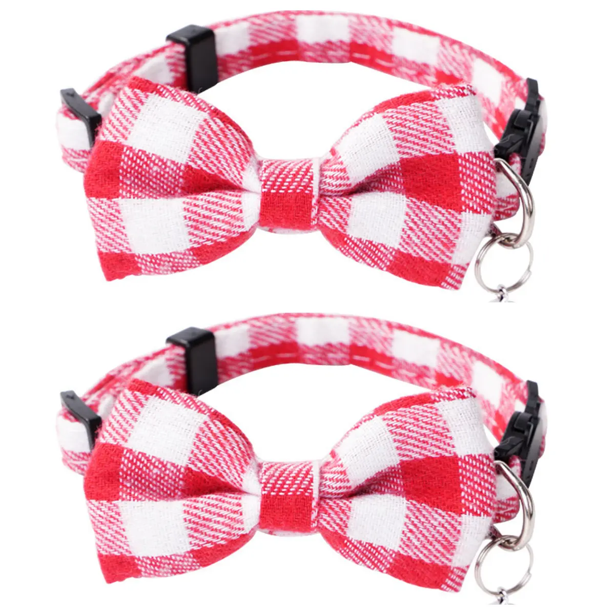 Pink + pink plaid collar