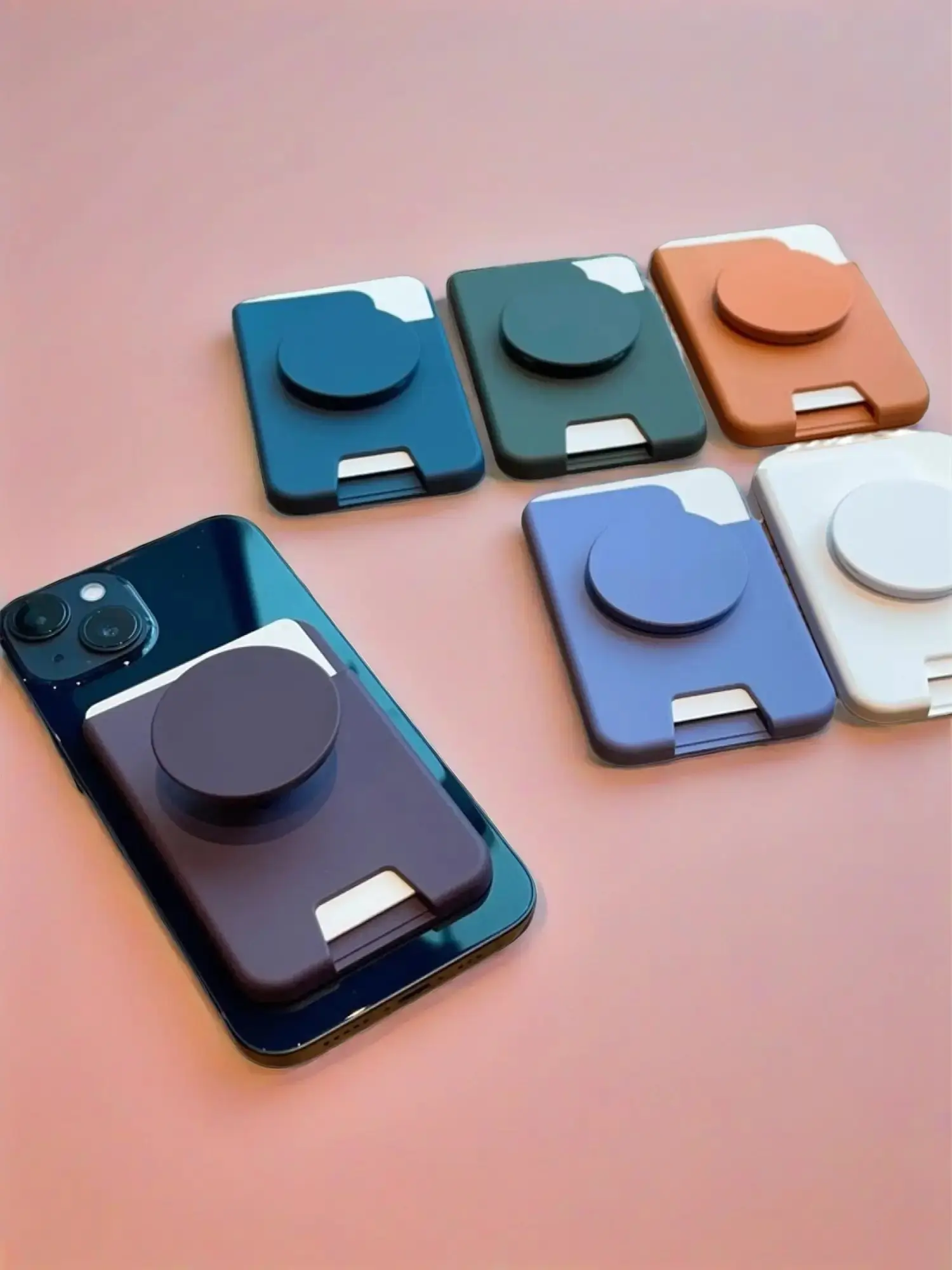 Strong Magnetic Wallet Card Holder Case For Magsafe iPhone 16 17 15 ProMax Samsung S25 S26 Ultra Macsafe Card Slots With Griptok Accessories