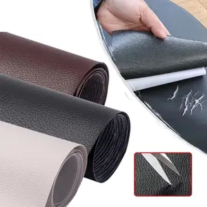 SML 50x137cm Self Adhesive Leather Patch Waterproof Leatherette Repair Sticker for Recliner Sofa Couch and Car Interior Furniture Renovation