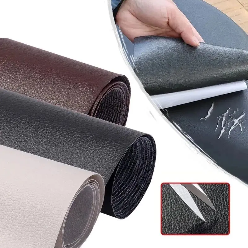 PU Leather Self Adhesive Repair Sticker (SML, 50x137cm) - Waterproof, Durable Resists Daily Wear, Eco-Friendly for Mindful Use, Leather/Vinyl Ready for Sofas & Cars Furniture Renovation, Durable Pu Resists Daily Wear