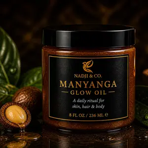 Manyanga Glow Oil – Multi-Use Palm Kernel Oil (8 oz / 236 mL)