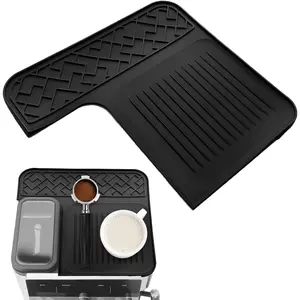 Top Mat for  Luxe Espresso Coffee Machine ES601 - -Grade , Non-Slip, Heat Resistant,  & Easy Clean Counter Protector Accessory for  Luxe Cafe (Black)