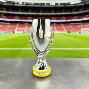 European Super Cup Football Trophy Model Fan Memorial Collectible, Soccer Award Souvenir, Sports Memorabilia, Ideal Gift for Fans