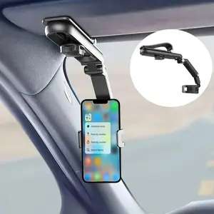 Car Sun Visor Phone Holder, Multifunctional Car Phone Holder, Cell Phone Holder, Universal Smartphone Holder, Car Cellphone Mount, Universal Car Interior Accessories for Car, Truck, SUV, Taxi, Mount