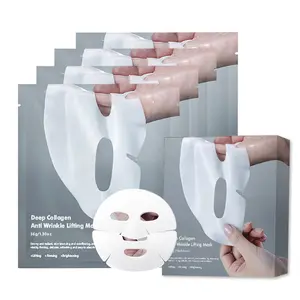 Deep Collagen Lifting Mask, Anti Wrinkle Moisturizing Face Mask, Smooth & Tight Skin, Overnight Hydrogel Mask, Helps Reduce Fine Lines & Wrinkles