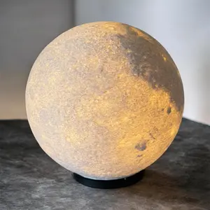 3D Printed Moon Lamp | Realistic NASA Surface |  Desk Decor, Ascent Lamp, Table Lamp, Gift Ideas | 3 Light Modes