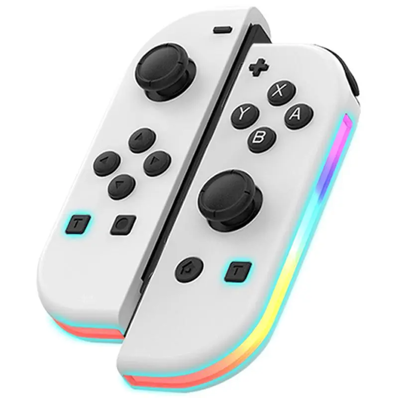 RGB Gamepad, Wireless Controller with for Switch Lite & OLED Host, Dual Vibration Gamepad with Screenshot Function, Enhance Game Experience, Wireless Game Controllers, Gaming Controllers