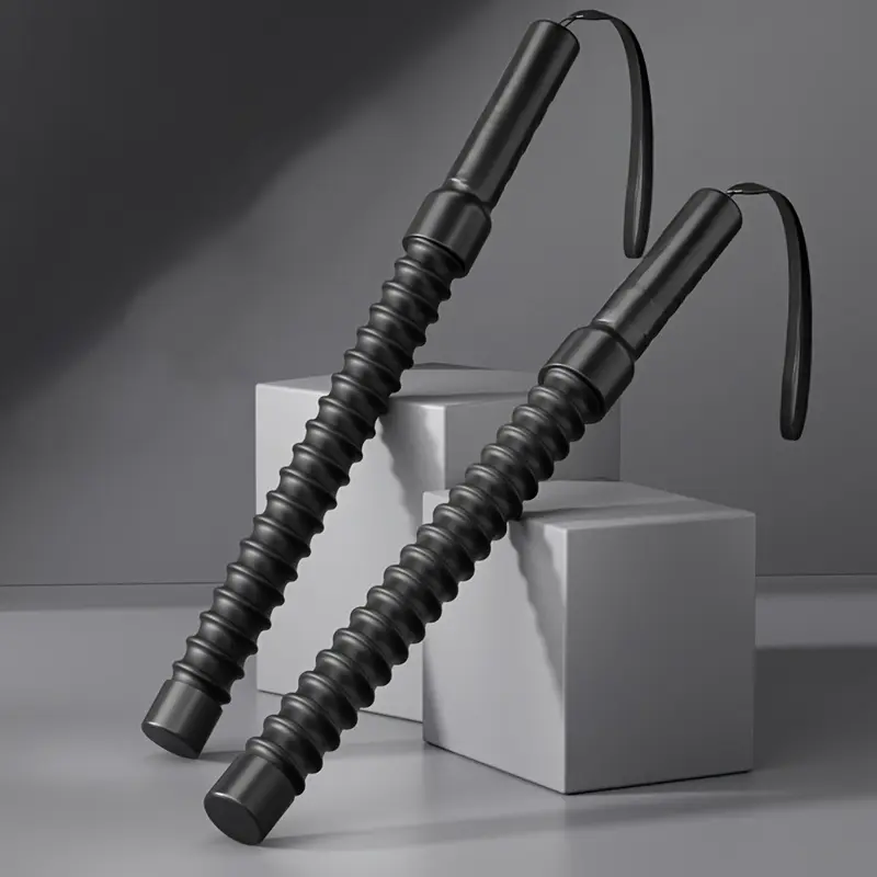 A pair of cordless battle ropes for home fitness, strength training, portable exercise ropes for HIIT workouts, low-intensity aerobic training, and durable core strength arm muscle training ropes