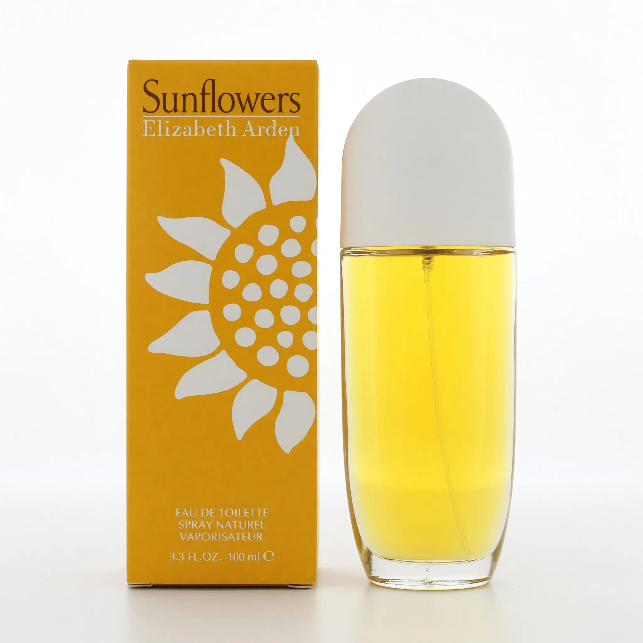 Women's Sunflowers Eau de Toilette Spray - Signature Scent, Refined Fruity-Fresh Floral Perfume, Elegant Floral Perfume Women's Fragrance, 3.3 fl oz, Classic Clean Feeling
