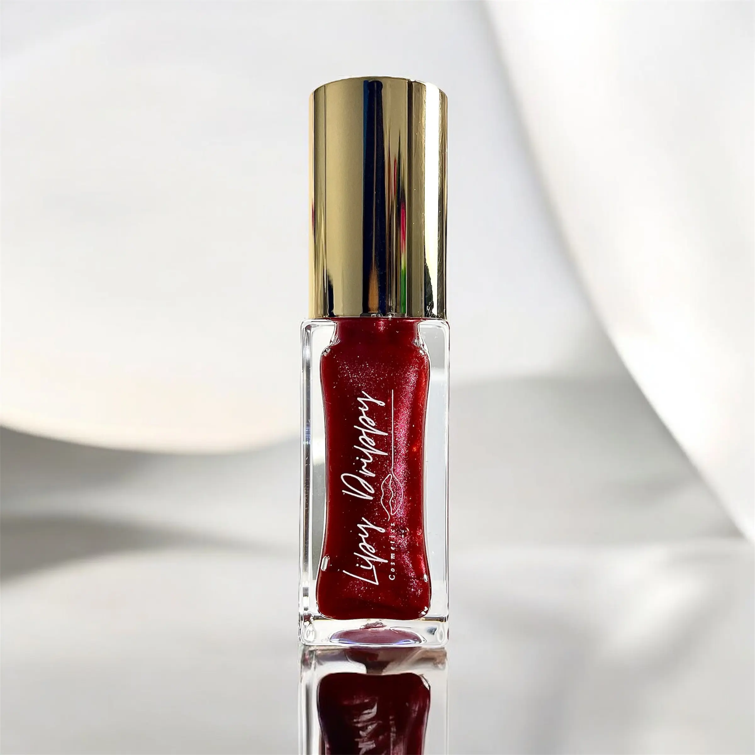 Chocolate Cake Glossy Lipgloss - Hydrating Light Brown, Non-Sticky, 6ml, Regular Edition, Glossy Lip Drippy Cosmetics - Makeup
