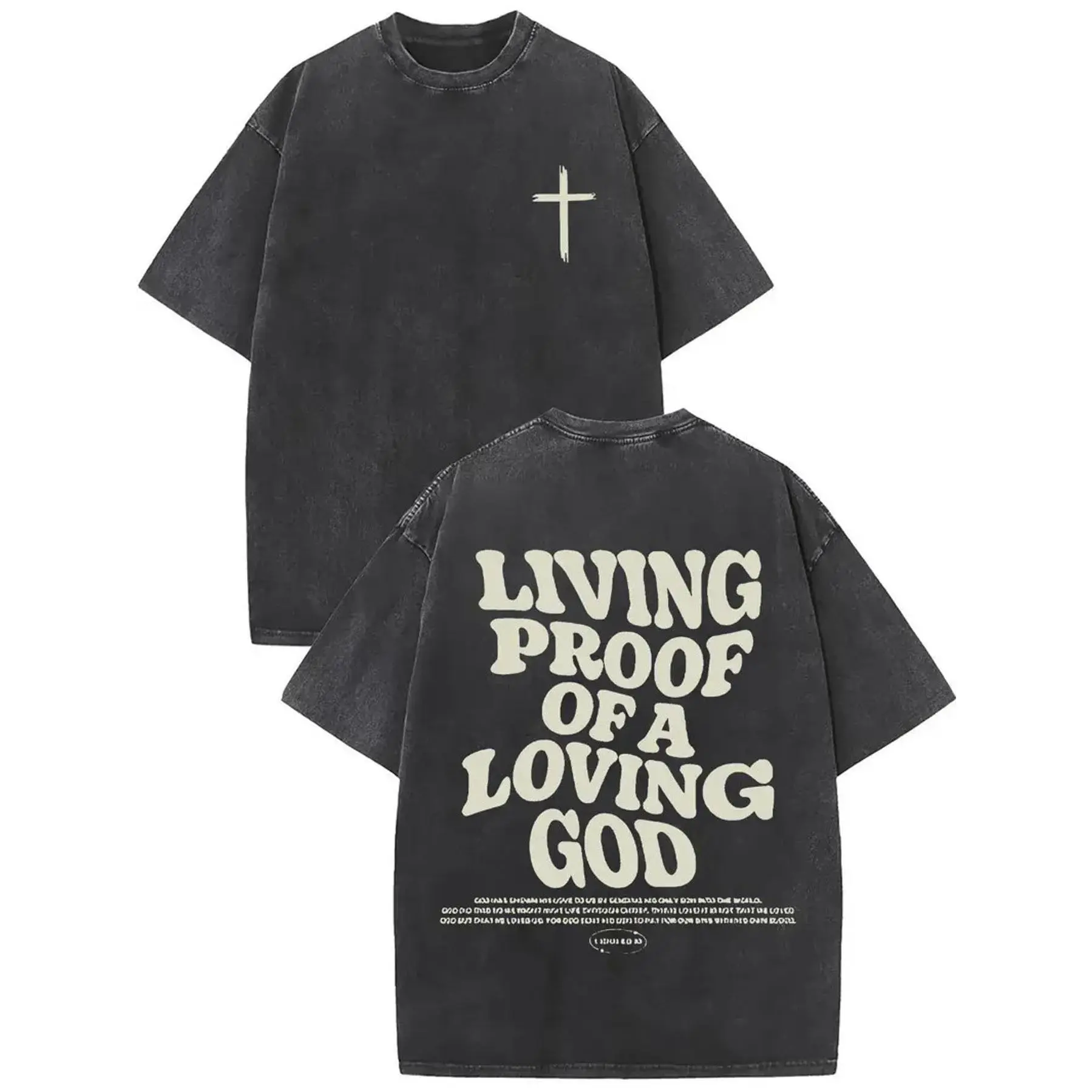 1pc, 230g Water Washed, Living Proof of the Existence of Cupid Printed T-shirt, High-quality Wax Printed Cotton  Fashion Brand T-shirt, Suitable for Summer T-shirt with a Certain Thickness, Holiday Gift