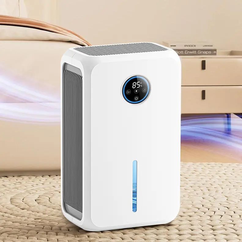 Home Dehumidifier with 75 oz Water Tank Capacity, 800 sq.ft Coverage, Auto Shut Off, Color-Changing LED Light, Energy-Efficient Safety Feature for Bathroom, Basement