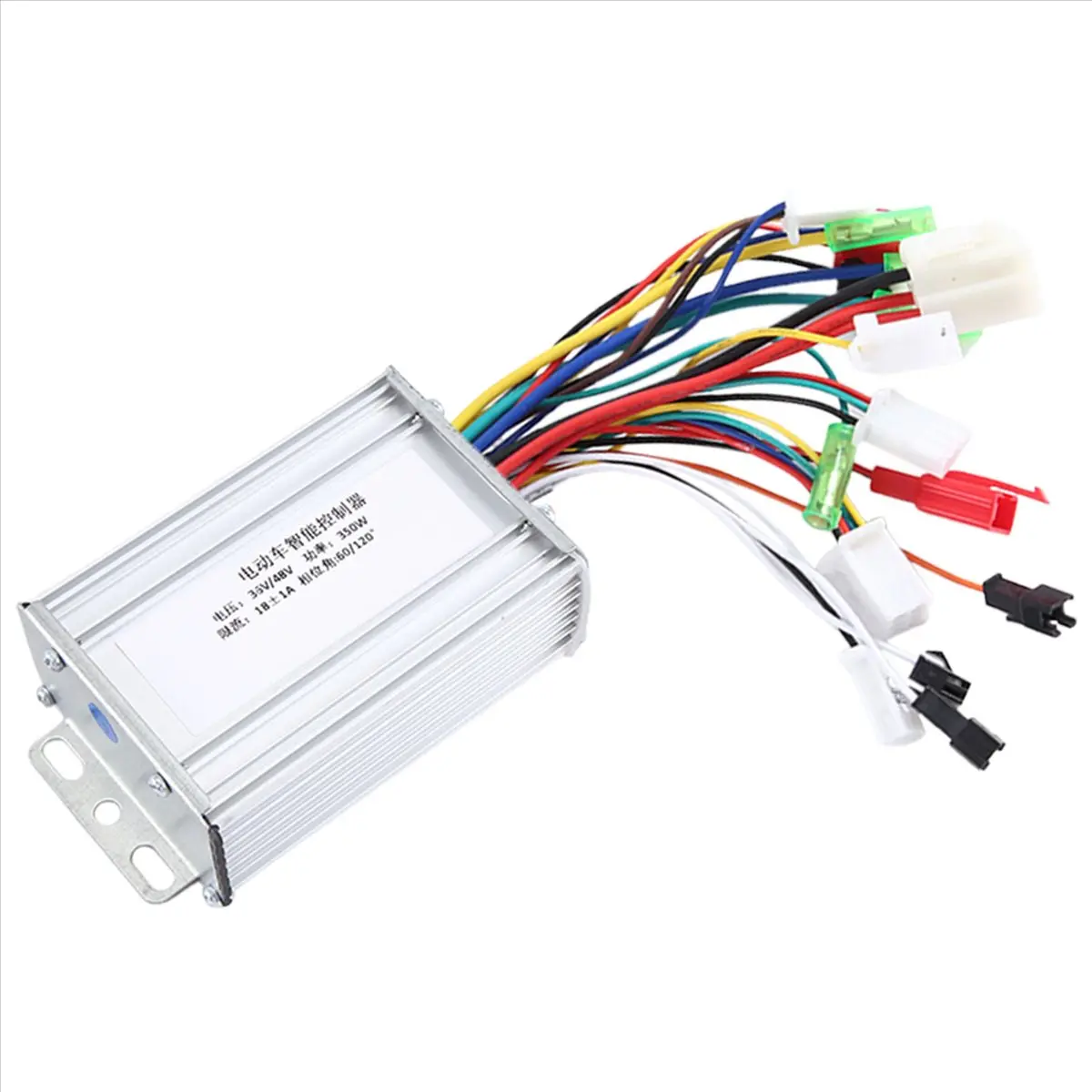 36V/48V 350W Brushless E-Bike Controller, 6 Power Tube Dual Mode, Intelligent Speed Regulation, Aluminum Alloy Household Appliance Part for Electric Bicycles (6.8 x 3.6 x 10.5cm)
