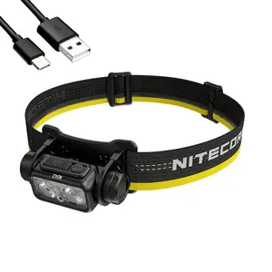 Nitecore NU43 LED Headlamp - Lightweight Rechargeable Headlamp with Auxiliary Red Beam, 1400 Lumens, USB-C Charging Port