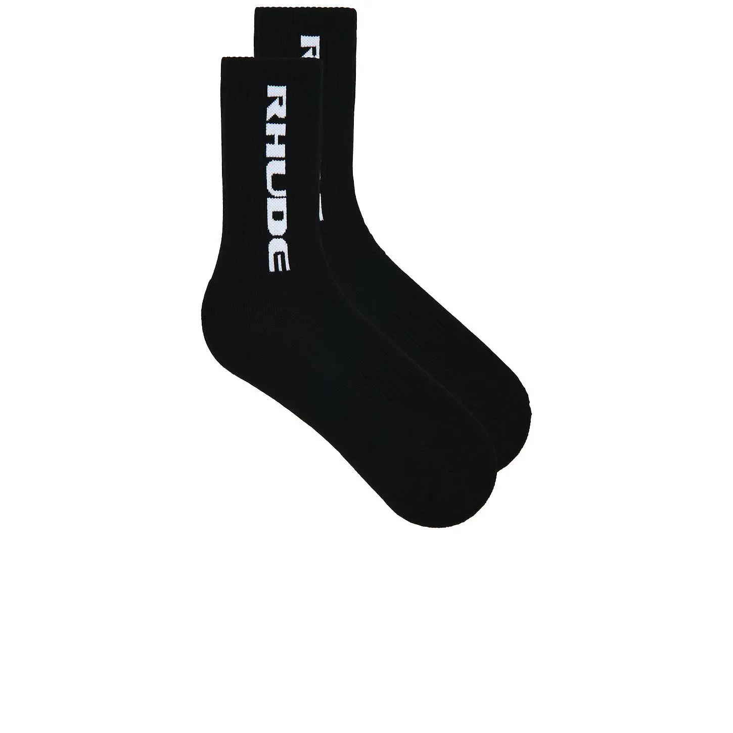 Rhude Tripoli Racing Logo Sock in Black & White