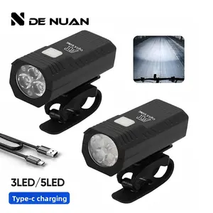 Bicycle night riding light strong light flashlight car headlight rainproof charging mountain road children's bicycle riding equipment