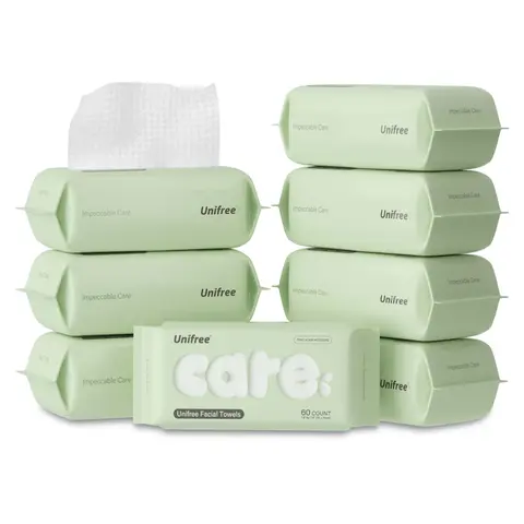[ZS] Unifree Disposable Face Towel - Plant Fiber Facial Cleansing Tool, Soft, Absorbs Water, Chemical-Free, Fragrance-Free, Disposables Clean, Selfcare Stockup Option, home essentials, gift ideas, cozy home