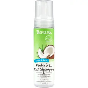 TropiClean Dander Reducing No Rinse Cat Shampoo, 7.4oz