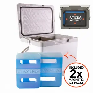 Bevanda -  Verge 20qt Insulated Lunch Box - Durable Cooler with Magnetic Ice Packs - Rugged Hard Shell Lunch Cooler for Jobsite Lunches, Outdoor Adventures & All Day Temperature Control