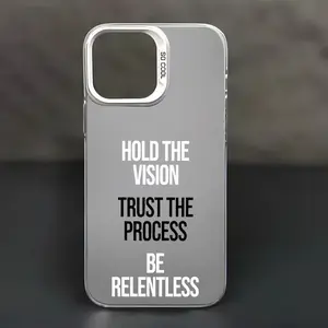 Case for iPhone 16 Pro Max 15 Plus 14 13 12 11 XS XR Motivational Quotes Aesthetic Trendy Pattern Matte Shockproof Anti-Scratch Stylish Smartphone Cover