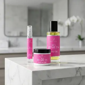 No Regrets Buttercream Sample Trio Sizes 2 Oz Buttercream, 2 Oz Body Oil and 12 Ml Parfum