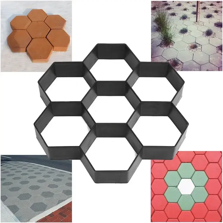 DIY Garden Concrete Mold for Walkway, Patio, Lawn & Paving Stones