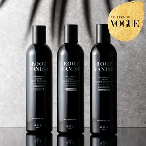 KIWABI Root Vanish Gradual Gray Coverage Shampoo – Color Depositing Hair Wash with 31 Botanical Extracts & 4 Natural Oils, Vegan & Halal, for Women & Men, 10.14 fl oz