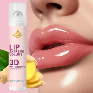 3D Lip Plumping Serum with Turmeric and massage rollerball, Lip Plumper, an instant plumping and color-enhancing liquid lipstick, suitable for all lip types. Provides a soft, smooth, and long-lasting, high-shine, glossy finish.