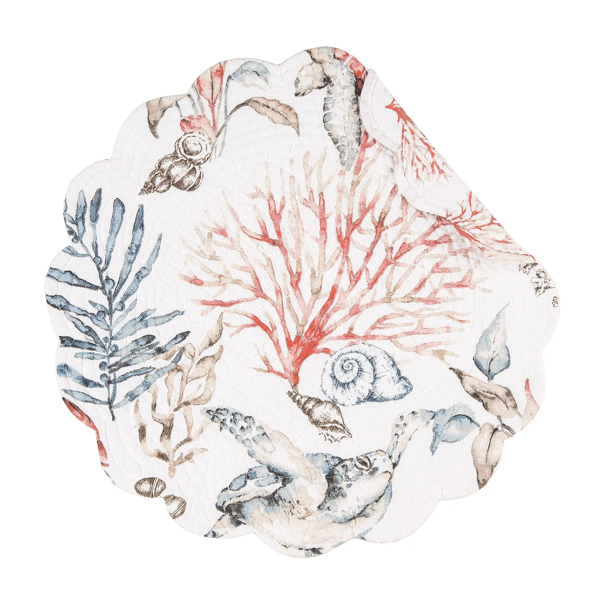 Tranquil Tides Round Placemat, Set of 6 by Valerie