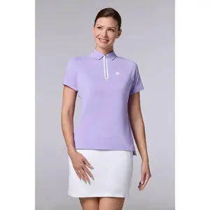 Women's Double Eagle Short Sleeve Sports Polo | Lavendula