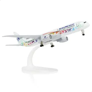 Boeing 787 Aeromexico 1/300 Scale Diecast Model Plane 20CM with Landing Gear