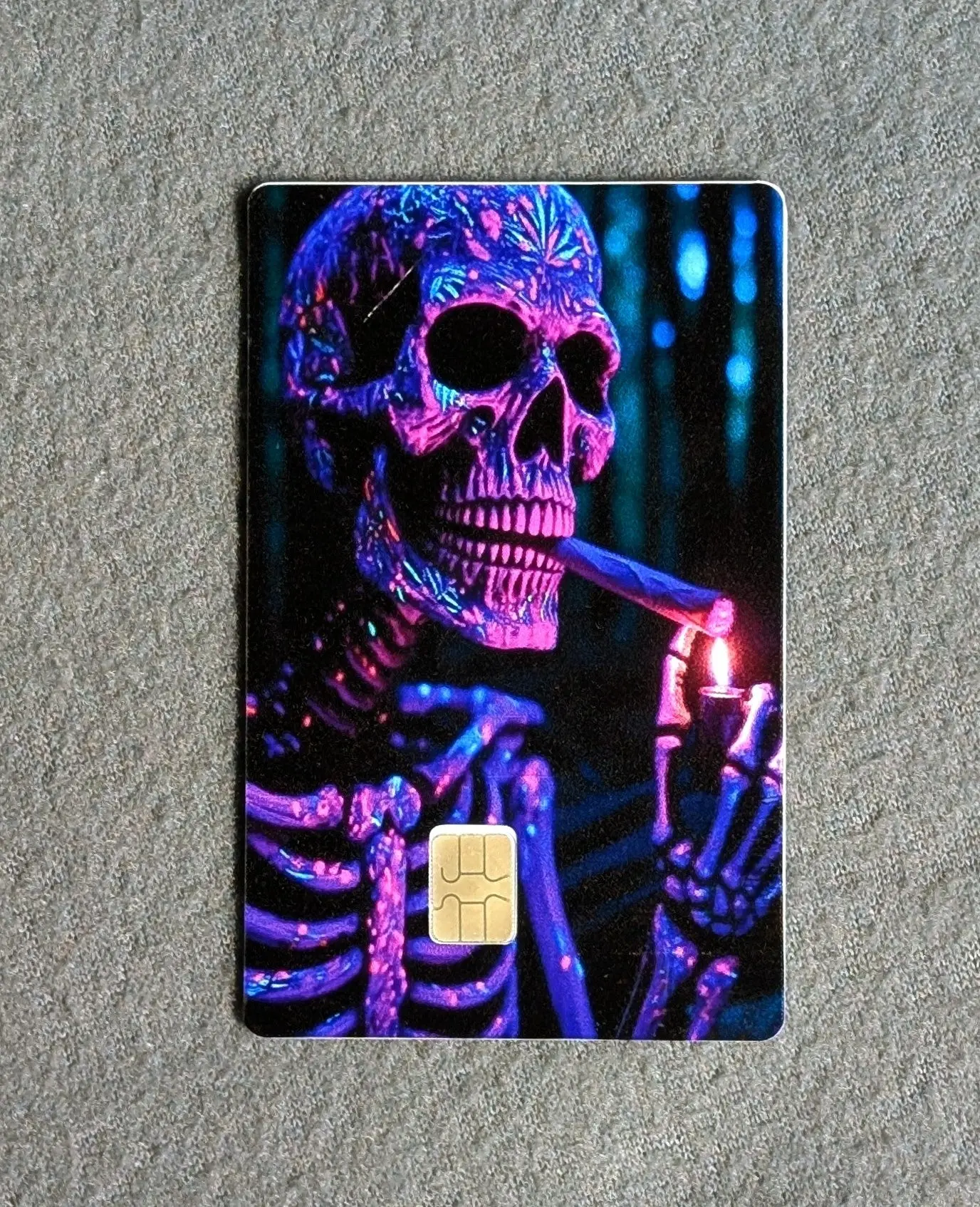 Midnight Toker Credit/Debit Card Sticker, Skin, Cover waterproof vinyl pvc card