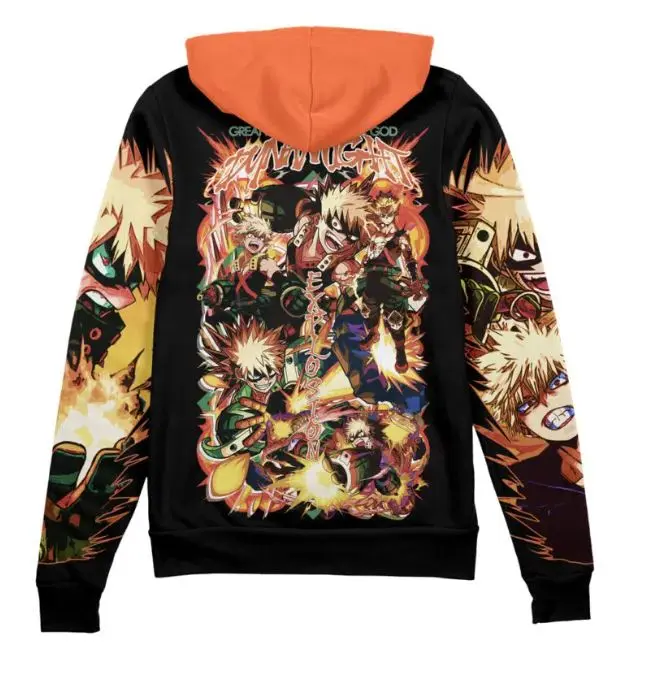 [FREESHIP] Trending Katsuki Bakugo Streetwear Zip Hoodie Jacket, Anime fan zip up hoodie, Perfect for Fall & Winter with Fitted Design, Soft Comfortable Sweatshirt #anime  #hoodie #menwear #Sweatshirt #ziphoodie