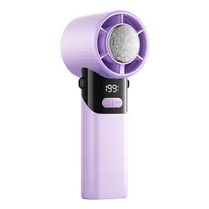Haisl Portable Fan Cooling Fan Mini Handheld Turbo Fan Ice-Cooling 3600mAh Battery Operated 6 Hours 199 Gear Speed Foldable for Summer Travel Vacation Essentials Outdoor Activities Beach Indoor Use Office Desk Usage