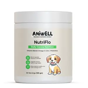Aniwell NutriFlo for Dogs: Premium Multivitamin and  Nutritional Supplement for Dogs Daily Canine Wellness