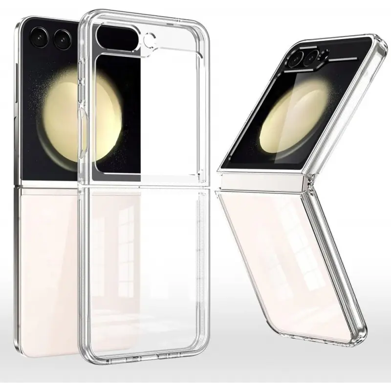 Phone Case for Samsung Galaxy ZFlip7 ZFlip6 ZFlip5 ZFlip4 ZFlip3  ,Motorola Razr 40/Motorola Razr 40 Ultra/Motorola Razr 40/Motorola Razr 50 Ultra/Motorola Razr 60/Motorola Razr 60 pro/Motorola Razr 60 Ultra,Transparent Folding 5G Protection Cover